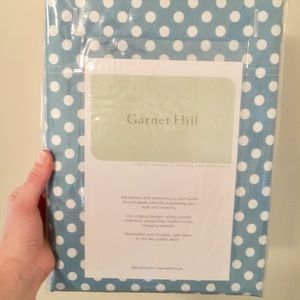 Garnet Hill shower curtain (polka dot)